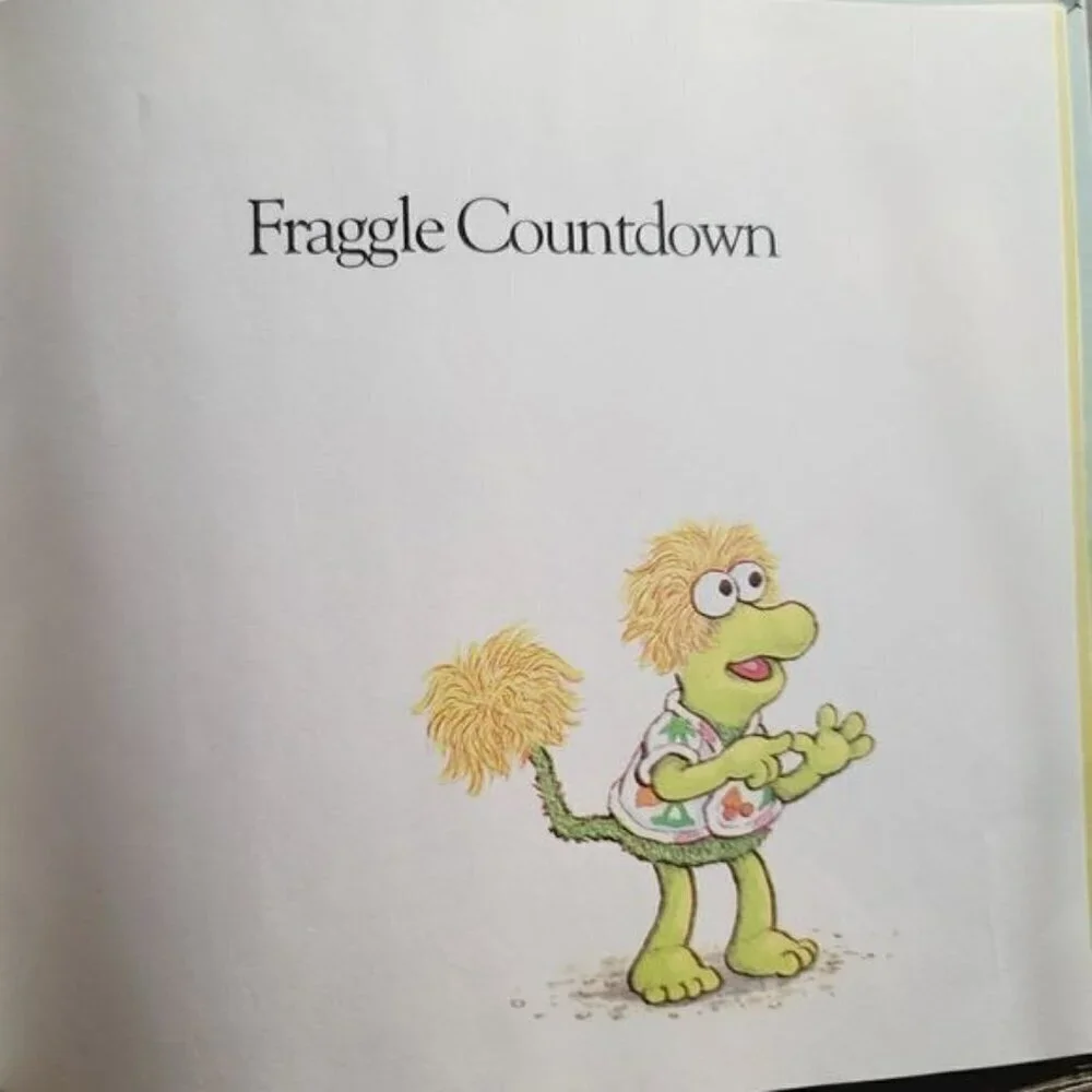 Vintage 80s 1985 Fraggle Countdown a Fraggle Rock Book Jim Henson's Muppets